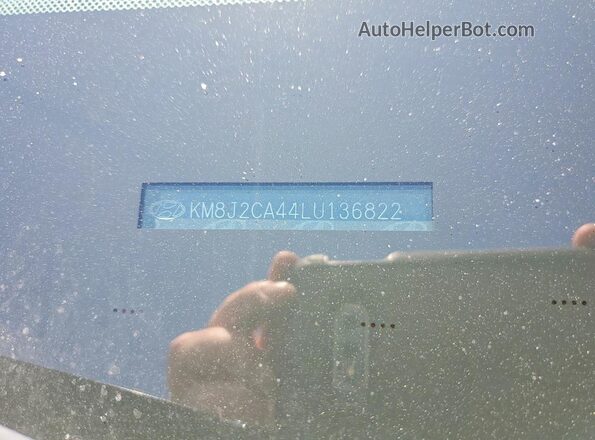 KM8J2CA44LU136822 2020 HYUNDAI TUCSON Black VIN sticker view