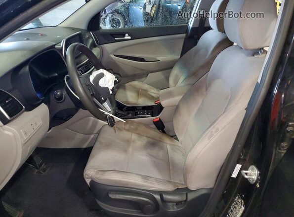 KM8J2CA44MU336908 2021 HYUNDAI TUCSON Black Widok wnętrza z przodu