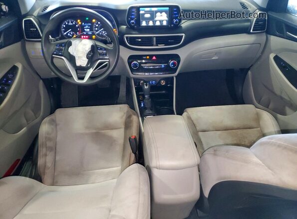 KM8J2CA44MU336908 2021 HYUNDAI TUCSON Black Widok deski rozdzielczej