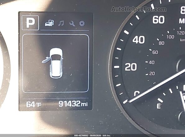 KM8J2CA45JU617059 2018 HYUNDAI TUCSON Gray 