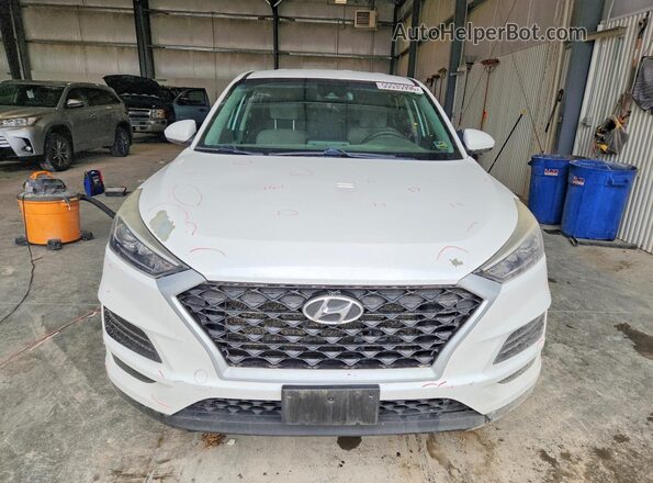 KM8J2CA45KU952937 2019 HYUNDAI TUCSON White Դիմացի տեսք