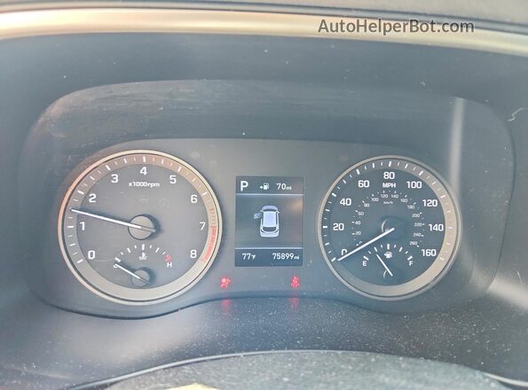 KM8J2CA45LU088862 2020 HYUNDAI TUCSON Синий Вид щитка приборов