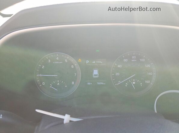 KM8J2CA45LU089090 2020 HYUNDAI TUCSON White Սարքավորումների վահանակի տեսք