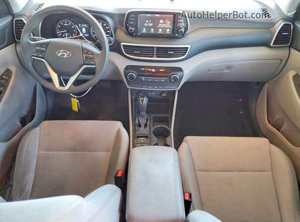 KM8J2CA45LU213066 2020 HYUNDAI TUCSON White Առջևի վահանակի տեսք
