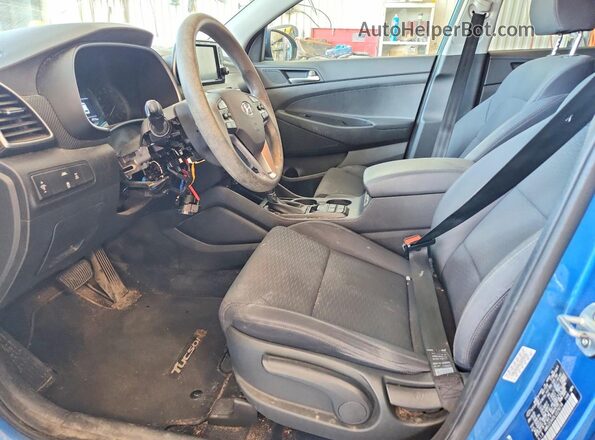 KM8J2CA45LU229218 2020 HYUNDAI TUCSON Синий Вид салона спереди