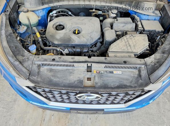 KM8J2CA45LU229218 2020 HYUNDAI TUCSON Синий Вид задней части салона