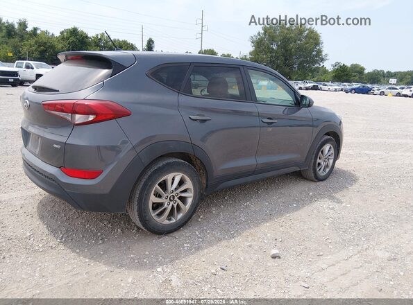 KM8J2CA47JU656297 2018 HYUNDAI TUCSON Серый Задняя правая четверть