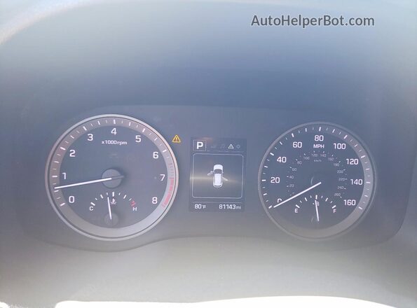 KM8J2CA47JU754746 2018 HYUNDAI TUCSON Gray Սարքավորումների վահանակի տեսք