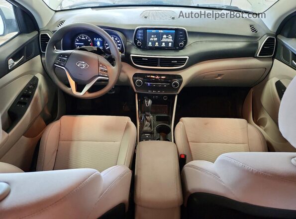 KM8J2CA47MU290619 2021 HYUNDAI TUCSON White წინა პანელის ხედი