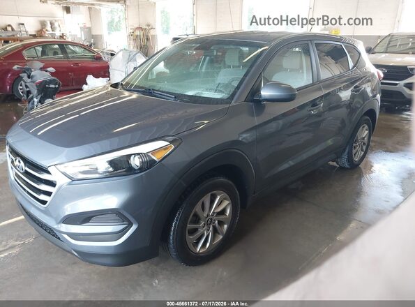 KM8J2CA48JU655322 2018 HYUNDAI TUCSON Gray Front left