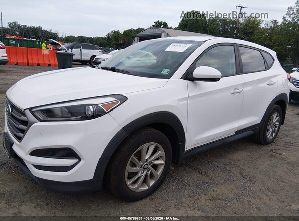 KM8J2CA48JU684271 2018 HYUNDAI TUCSON White Vista tres cuartos delantera izquierda