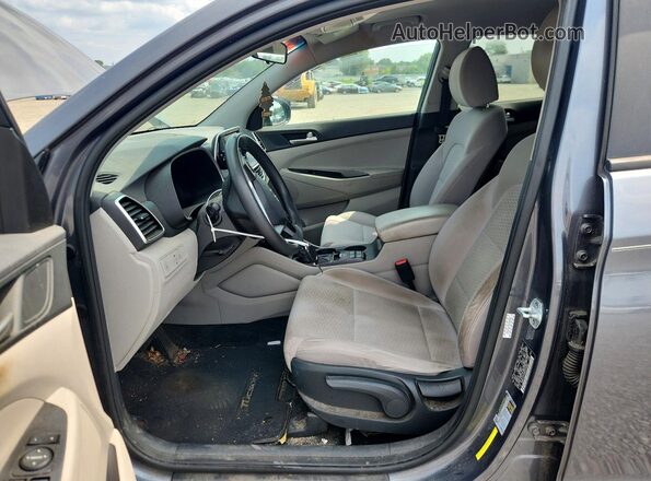 KM8J2CA48KU039587 2019 HYUNDAI TUCSON Gray Front interior view