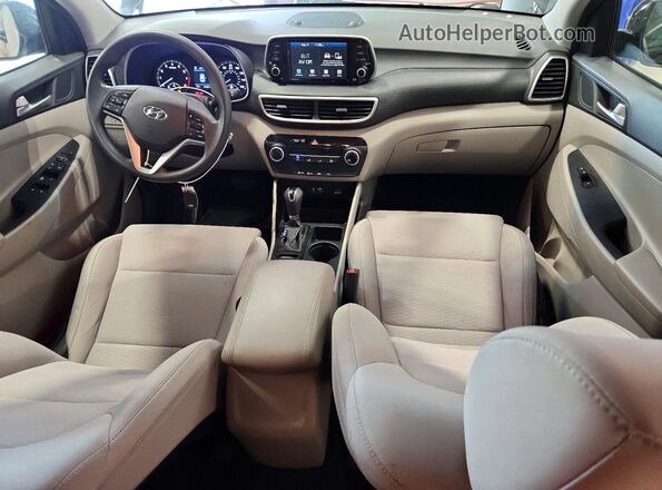 KM8J2CA48LU148472 2020 HYUNDAI TUCSON Black წინა პანელის ხედი
