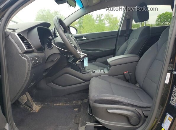 KM8J2CA48MU375159 2021 HYUNDAI TUCSON Black Widok wnętrza z przodu