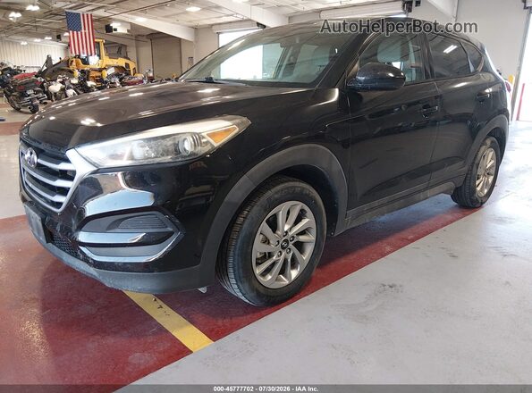 KM8J2CA49JU656141 2018 HYUNDAI TUCSON Черный Передняя левая четверть