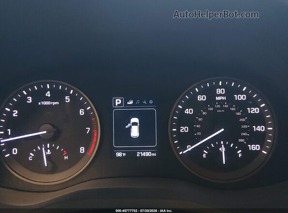 KM8J2CA49JU656141 2018 HYUNDAI TUCSON Black Vista de los asientos traseros