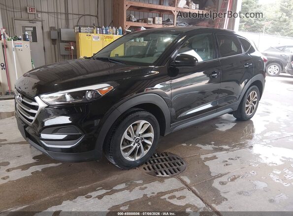 KM8J2CA4XJU656200 2018 HYUNDAI TUCSON Black წინა მარცხენა ხედი სამი მეოთხედიდან