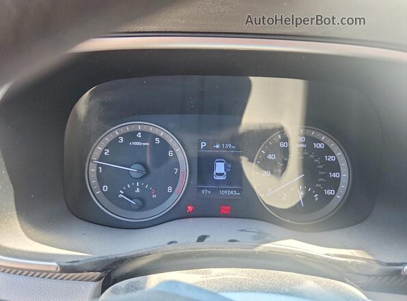KM8J2CA4XKU072722 2019 HYUNDAI TUCSON White ხელსაწყოთა პანელის ხედი