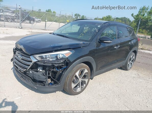 KM8J33A21GU149271 2016 HYUNDAI TUCSON Black Передня ліва чверть