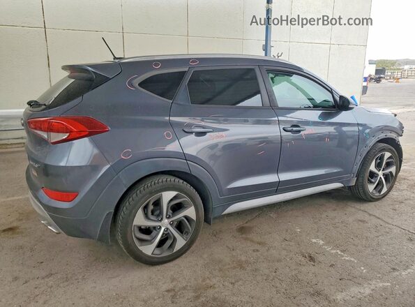 KM8J33A21HU525940 2017 HYUNDAI TUCSON Серый Задняя правая четверть