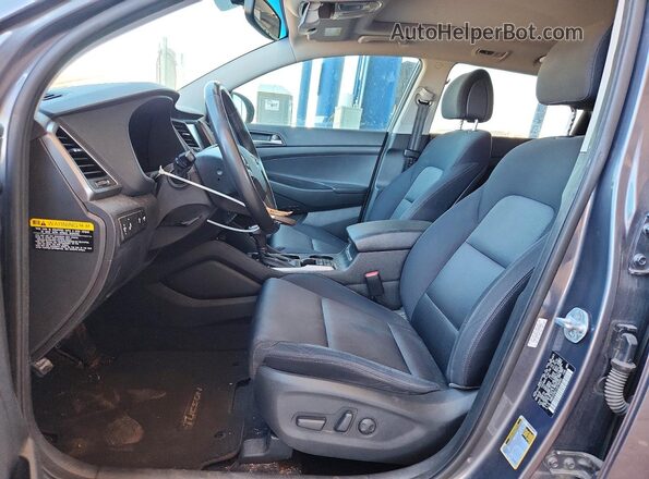 KM8J33A21JU794591 2018 HYUNDAI TUCSON Gray Սալոնի դիմացի տեսք