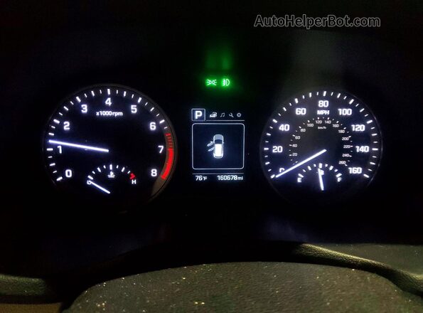 KM8J33A22HU515918 2017 HYUNDAI TUCSON White Vista del cuadro de instrumentos