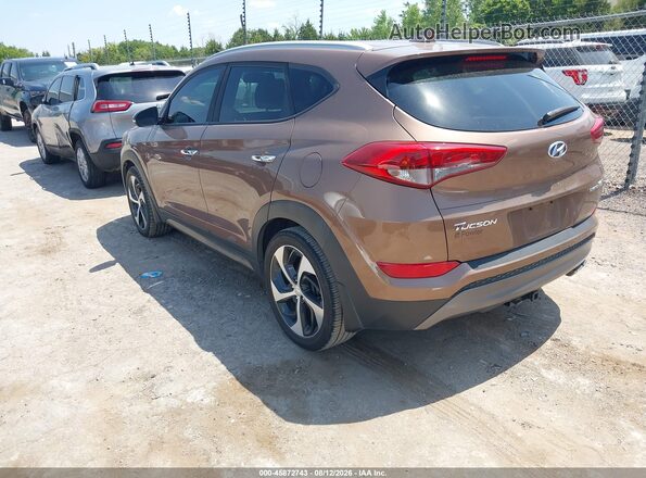 KM8J33A23GU220082 2016 HYUNDAI TUCSON Brown Rear left