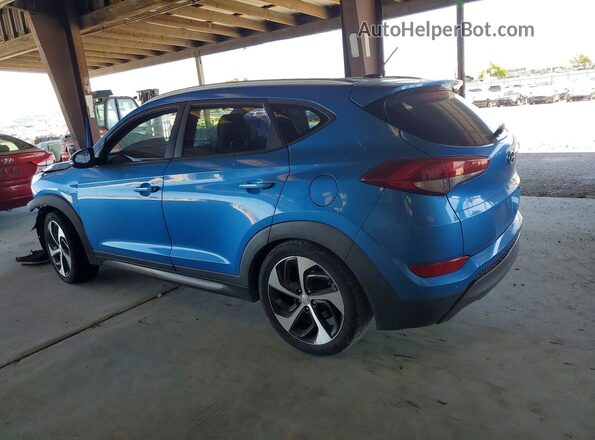 KM8J33A24GU049097 2016 HYUNDAI TUCSON Blue Задня ліва чверть