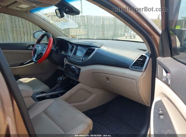 KM8J33A25GU032471 2016 HYUNDAI TUCSON Серый Вид салона спереди