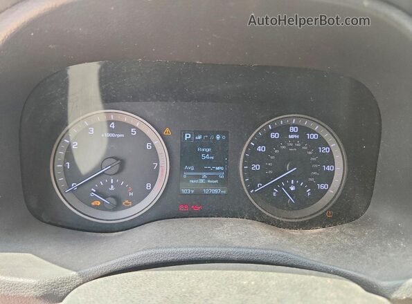 KM8J33A26GU071389 2016 HYUNDAI TUCSON Коричневый Вид щитка приборов