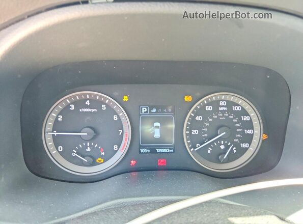 KM8J33A26HU351508 2017 HYUNDAI TUCSON Black Vista del cuadro de instrumentos