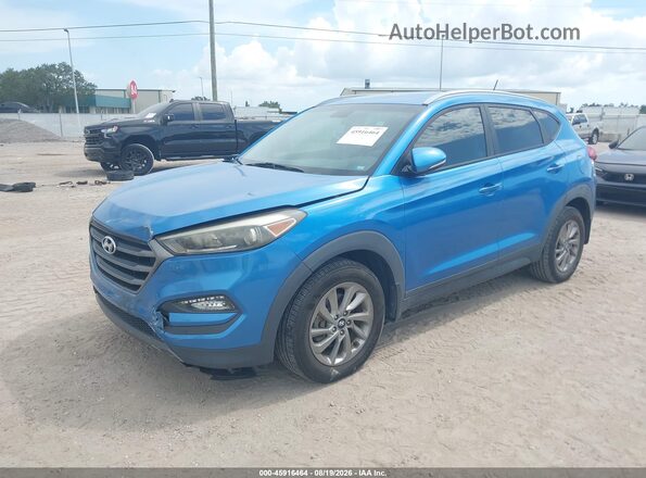KM8J33A27GU131616 2016 HYUNDAI TUCSON Blue Передня ліва чверть