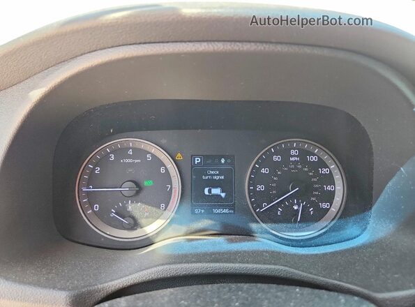 KM8J33A28GU047854 2016 HYUNDAI TUCSON Gray ხელსაწყოთა პანელის ხედი