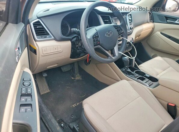KM8J33A28GU061754 2016 HYUNDAI TUCSON Brown Առջևի վահանակի տեսք