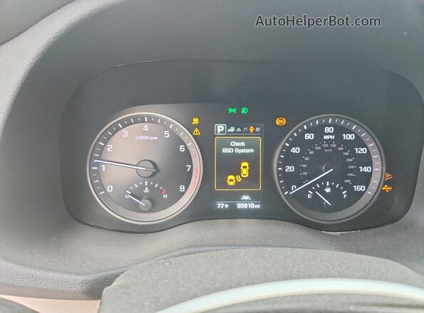KM8J33A28GU225522 2016 HYUNDAI TUCSON Tan Вид щитка приладів