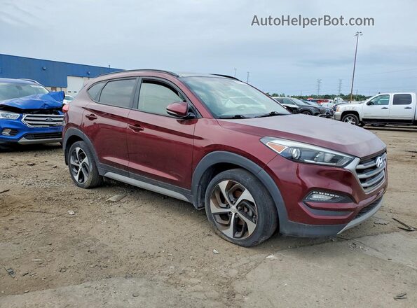 KM8J33A29JU633390 2018 HYUNDAI TUCSON Burgundy წინა მარჯვენა