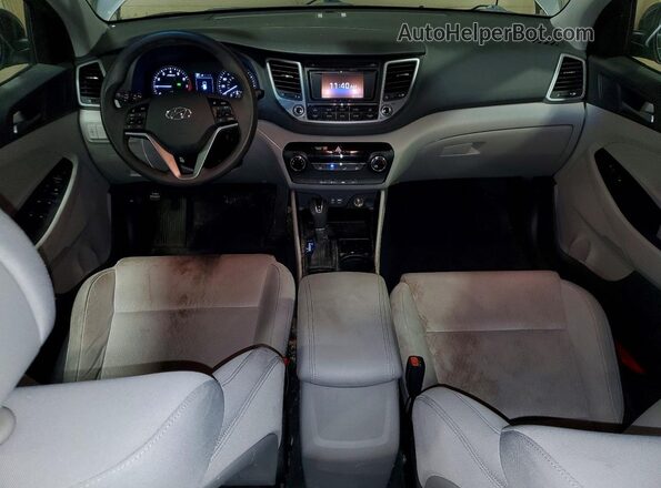 KM8J33A2XGU039271 2016 HYUNDAI TUCSON Gray Widok deski rozdzielczej