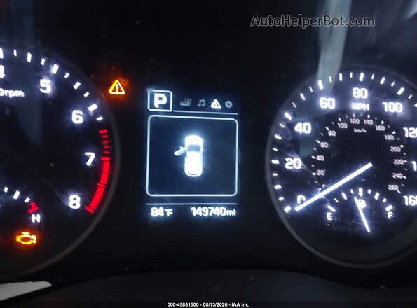 KM8J33A2XGU062761 2016 HYUNDAI TUCSON Orange Rear seats view