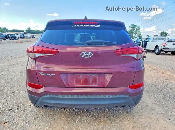 KM8J33A40HU413454 2017 HYUNDAI TUCSON Maroon უკანა ხედი