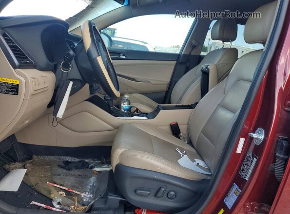 KM8J33A40HU413454 2017 HYUNDAI TUCSON Maroon წინა სალონის ხედი