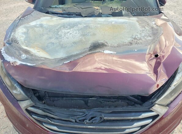 KM8J33A40HU413454 2017 HYUNDAI TUCSON Maroon ძრავის განყოფილების ხედი