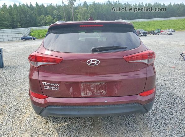 KM8J33A40JU611103 2018 HYUNDAI TUCSON Red Vista trasera