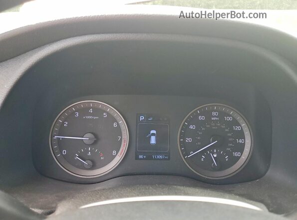 KM8J33A40JU611103 2018 HYUNDAI TUCSON Red Vista del cuadro de instrumentos