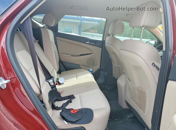 KM8J33A40JU611103 2018 HYUNDAI TUCSON Red Vista interior trasera
