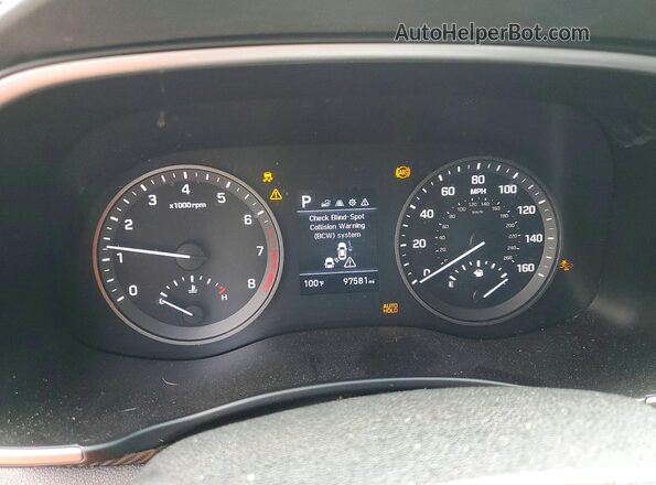 KM8J33A40MU286117 2021 HYUNDAI TUCSON Black Vista del cuadro de instrumentos