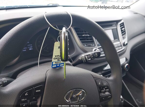 KM8J33A41GU128986 2016 HYUNDAI TUCSON Blue Vista del salpicadero