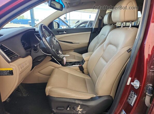 KM8J33A41HU423636 2017 HYUNDAI TUCSON Burgundy Սալոնի դիմացի տեսք