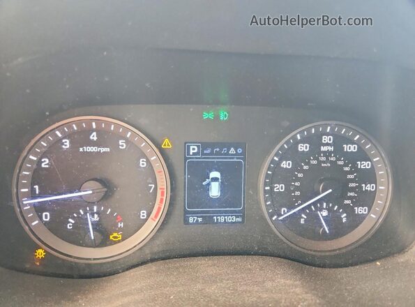 KM8J33A41HU423636 2017 HYUNDAI TUCSON Burgundy Սարքավորումների վահանակի տեսք