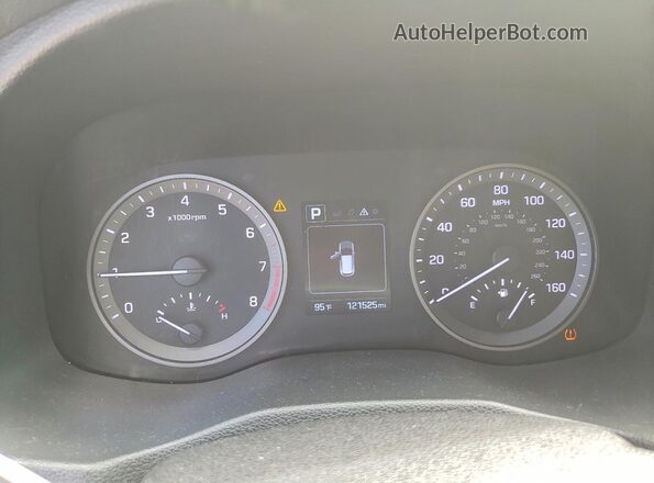 KM8J33A41JU620358 2018 HYUNDAI TUCSON Silver ხელსაწყოთა პანელის ხედი