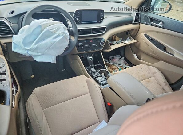KM8J33A41MU307928 2021 HYUNDAI TUCSON White Առջևի վահանակի տեսք